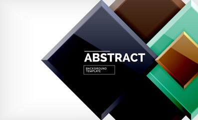 Square geometrical background