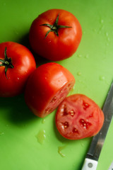 Tomatoes vegetables garden fresh green organic healthy Weight loss program happy good tasty Green red Garden salad food heat