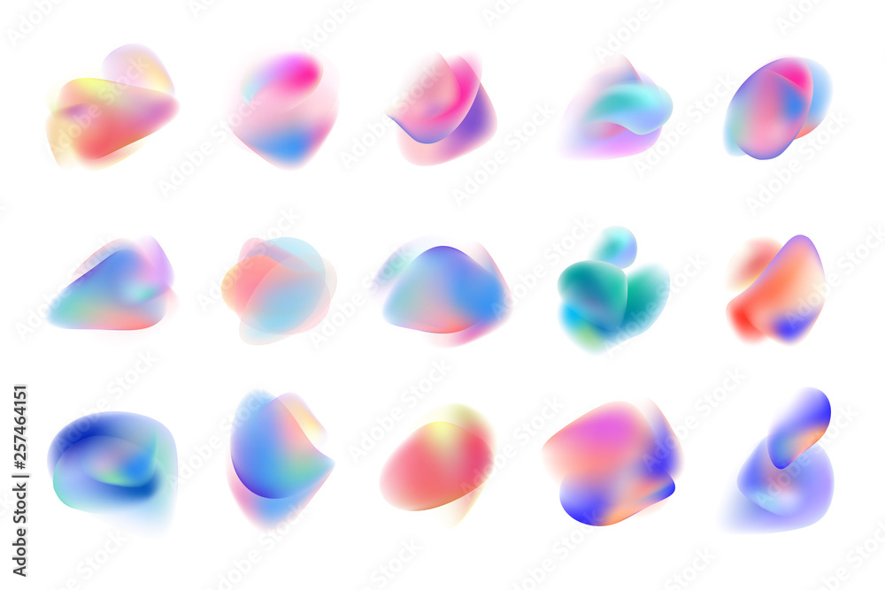 Canvas Prints set of abstract graphic design elements. vector illustrations for logo design, website development, 