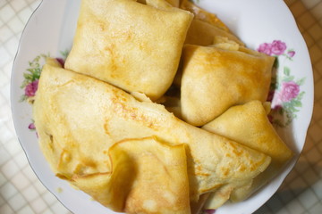 fried pancakes in a plate