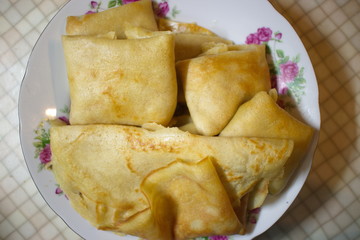 fried pancakes in a plate