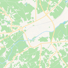 Ninove, Belgium printable map