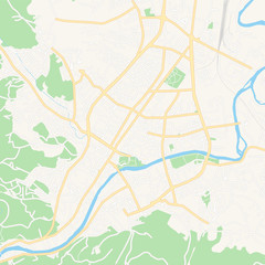 Fototapeta premium Banja Luka, Bosnia and Herzegovina printable map