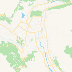 Mostar, Bosnia and Herzegovina printable map