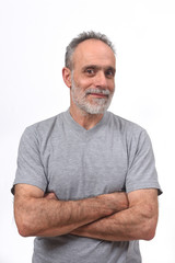 portrait of a man on white background