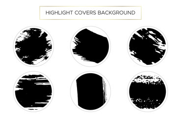 Set Highlight covers backgrounds. Brush stroke.