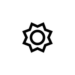 Ribbon icon. Award sign