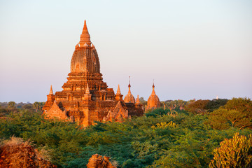 Stunning landscape of Bagan temples