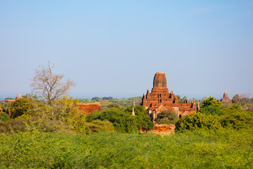 Stunning landscape of Bagan temples