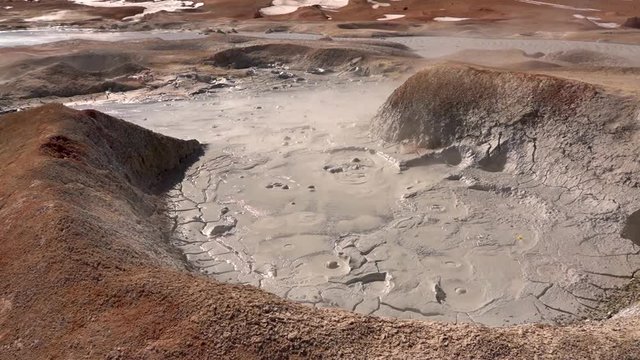 Bubbling mud at Geyser Sol de Ma&ntilde;ana in Bolivia