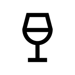 Wine glass icon. Alcohol drink sign.