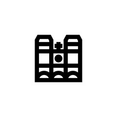 Church build icon. Christian sign