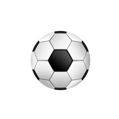 Fototapeta premium Soccer Ball With Classic Design Isolated. Vector Illustration.