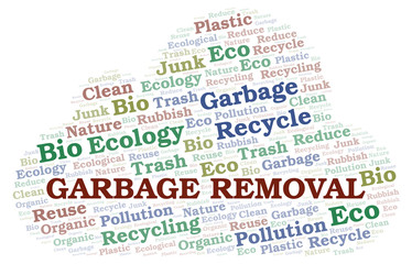 Obraz premium Garbage Removal word cloud.