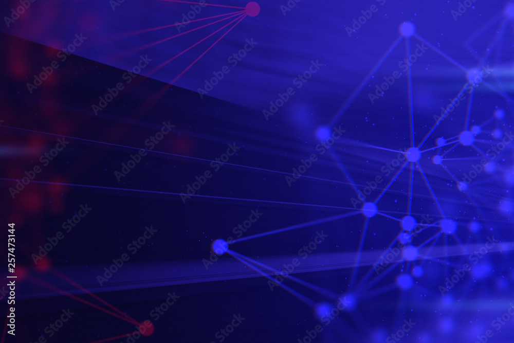 Poster ai system abstract futuristic ui digital technology light internet network background 3d illustratio