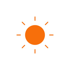 Sun vector icon