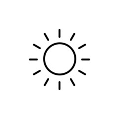 Sun vector icon