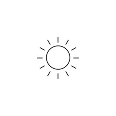 Obraz premium Sun vector icon