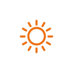 Sun vector icon
