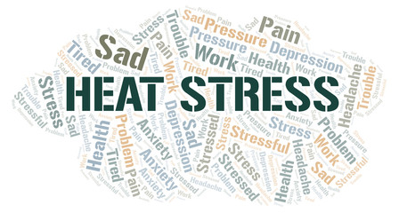 Heat Stress word cloud.