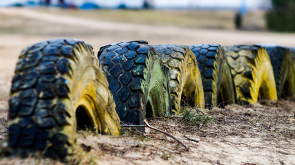 race track before the start of the season