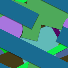 Flat material design - Creative vector trend seamless