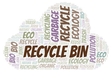Recycle Bin word cloud.