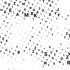 Obraz premium Abstract halftone texture with letters.