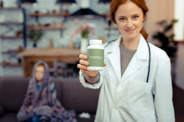 Selective focus of medicine being recommended to you