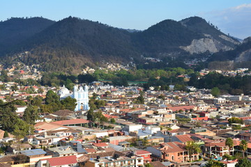Fototapeta na wymiar Panorama San Cristobal de Las Casas Chiapas Mexique - Mexico
