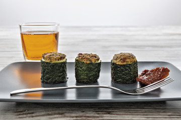 zucchine ripiene vegetariane fronte