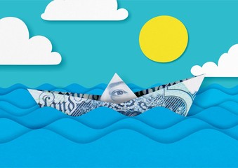 Banknote Origami Boat