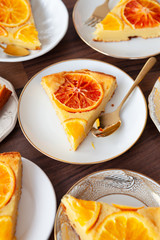 Fruchtiger Kuchen mit Orangen