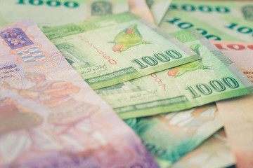 Fototapeta premium Money from Sri Lanka, Rupiah, various denominations