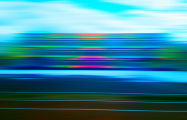 Horizontal colorful motion blur background