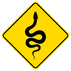 Obraz premium Sign silhouette snake. Isolated symbol icon snake