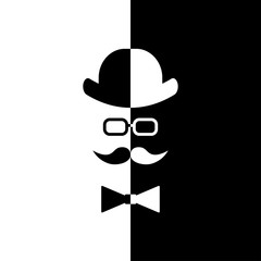 Fototapeta premium Gentleman style.Vector icon.