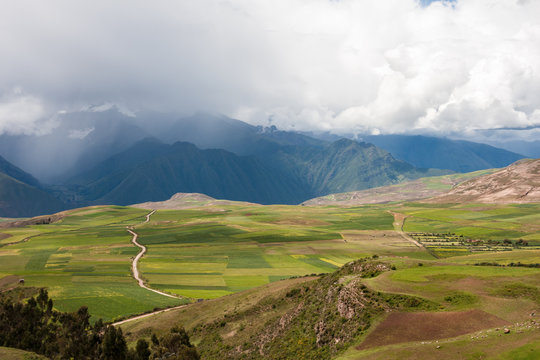 Maras's cultive field  in the Sacred Valley of the Incas