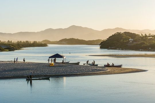 Guarda do Embau on shore of Santa Catarina State, Brazil