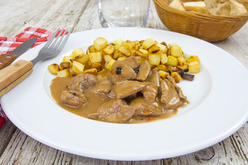 sauté de canard au poivre