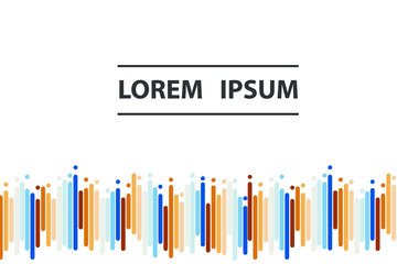 Colorful background with different lines. Pattern design for banner, poster, flyer, card, postcard, cover, brochure