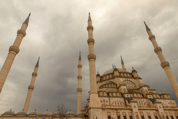 Fototapeta na wymiar Mosque and minarets