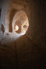 wonderful rock-cut monastery in Selime, in Turkey, in Cappadocia