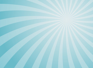 Sunlight wide horizontal background. Bright blue color burst background.