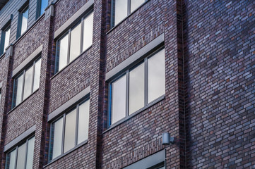 Beautiful view on the windows of a modern Office building,