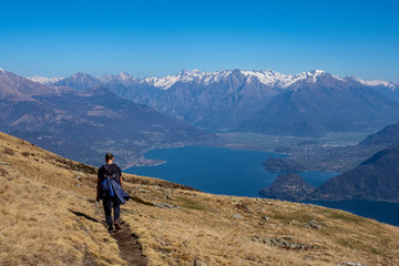 Trekking on Lake Como Alps