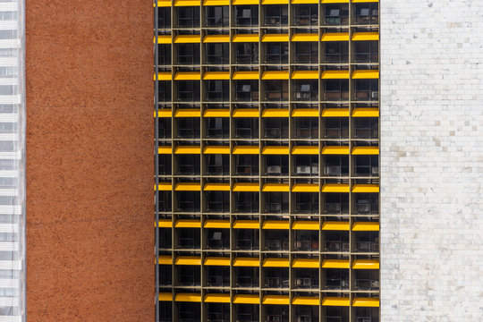 Skyscraper facade, Brasilia, Brazil
