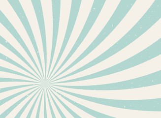 Sunlight wide horizontal background. faded blue and beige color burst background.