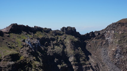 Vesuv Volcano crater and path around it