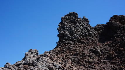 Vesuv Volcano crater and path around it